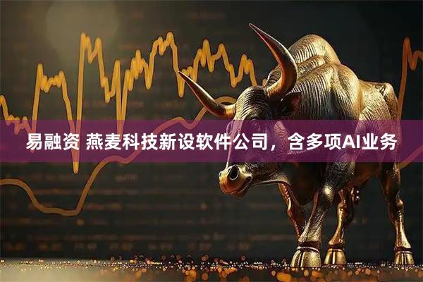 易融资 燕麦科技新设软件公司，含多项AI业务